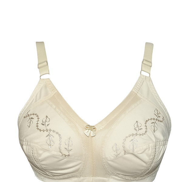 Front open embroidery front open bra - local