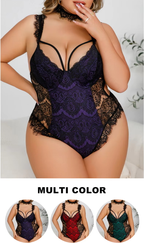Elegant High End Luxury Lingerie One Piece Sexy Teddy Suit Lingeries Eyelash Lace Underwear