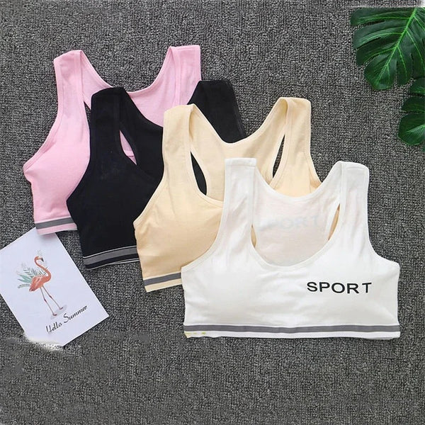 Comfort Fit Girls Training Bra Pack Soft, Adjustable, Wire-Free Essentials for Everyday Wear