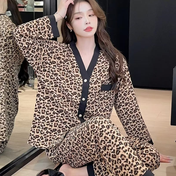 Elegant V-Neck Cardigan Night Suit – Stylish, Breathable, and Comfortable Loungewear for All Seasons